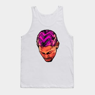 Dennis Rodman Comic Head Tank Top